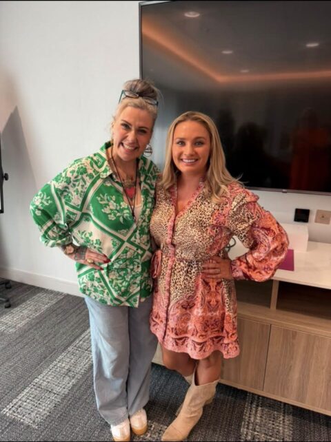 Emily Mallender with Dani Wallace