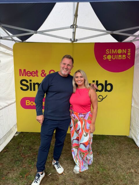 Emily Mallender with Simon Squibb