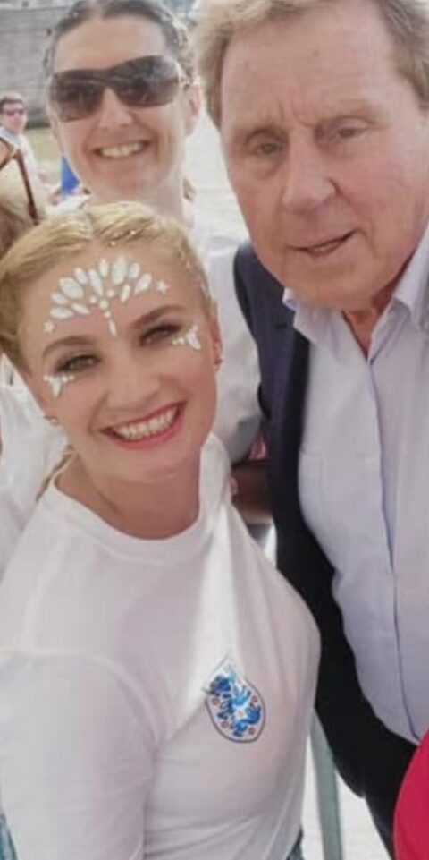 Emily Mallender with Sir Harry Redknapp
