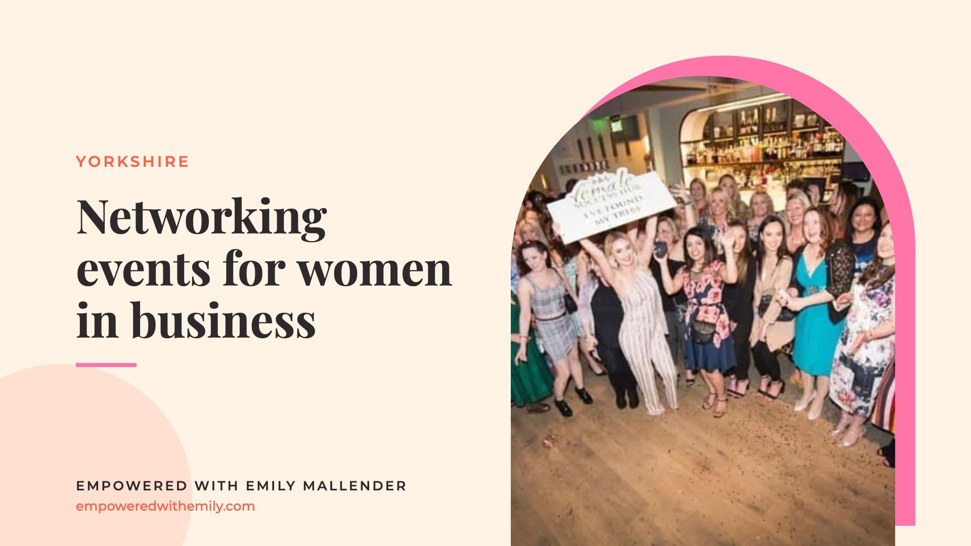 Networking events for women in business: blog by Emily Mallender, business coach for women