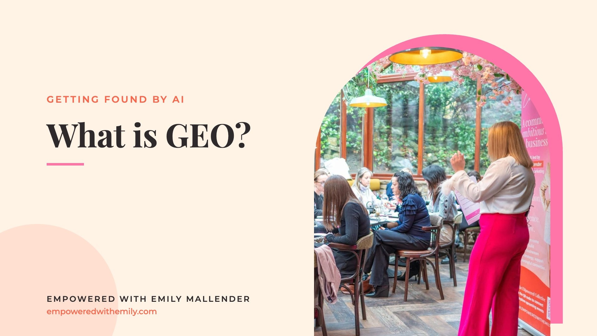 What is GEO?: blog by Emily Mallender, business coach for women