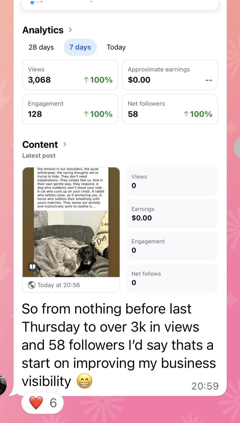 Paula Helliwell sharing 3K views
